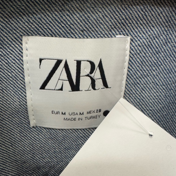 NWT-Zara layered Denim Dress - Medium - Picture 11 of 11